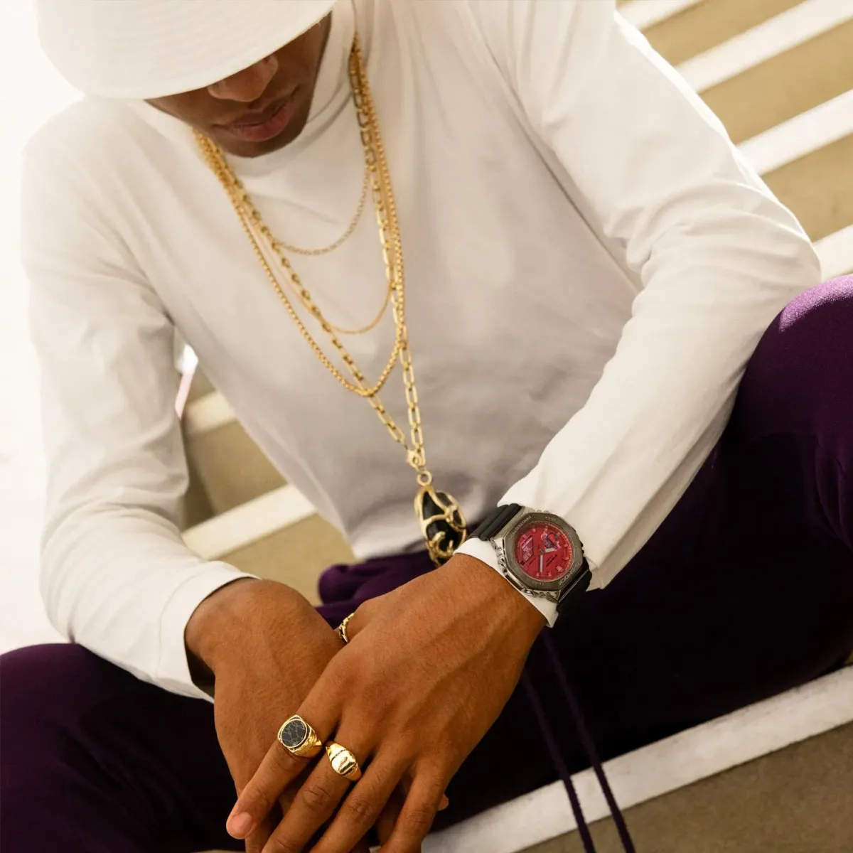 Наручные часы  Casio  G-Shock Casio GM-2100B-4A (фото 7)