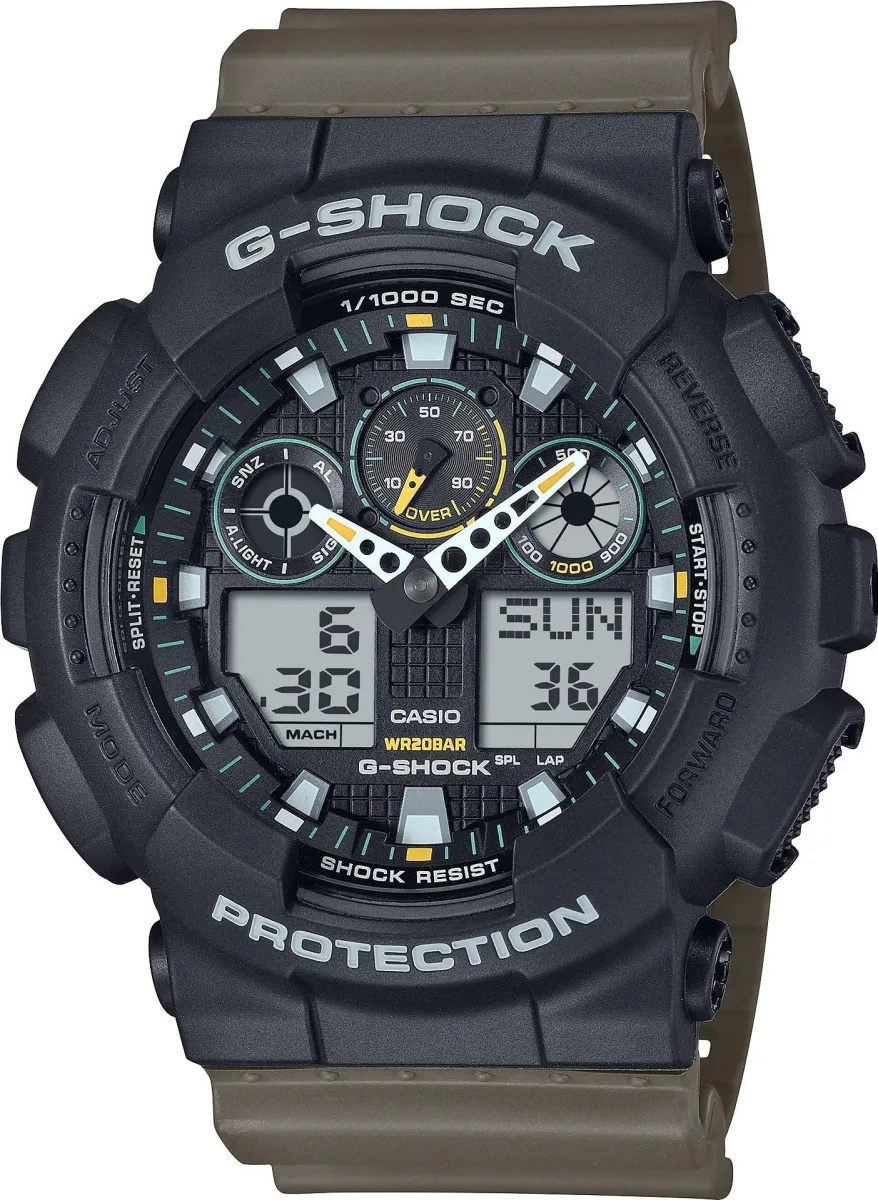 Наручные часы  Casio  G-Shock Casio GA-100TU-1A3 (фото 1)