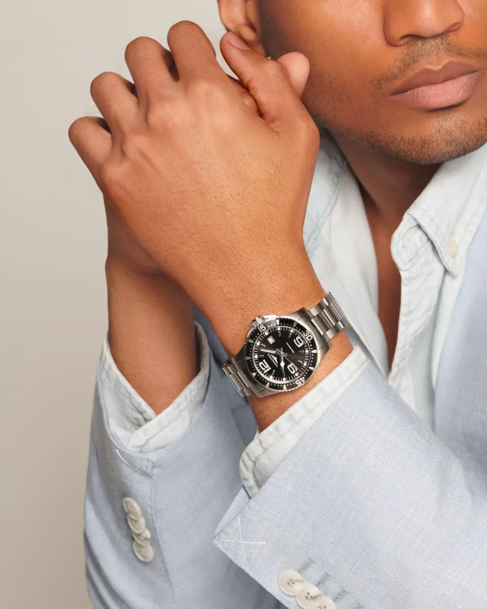 Наручные часы  Longines  HydroConquest Longines L3.730.4.56.6 (фото 5)