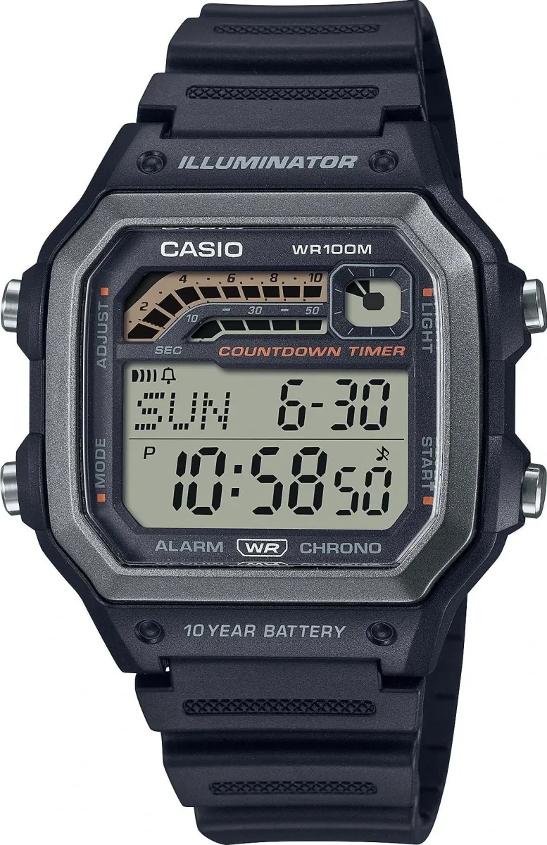 Наручные часы  Casio  Sports Casio WS-1600H-1A (фото 1)