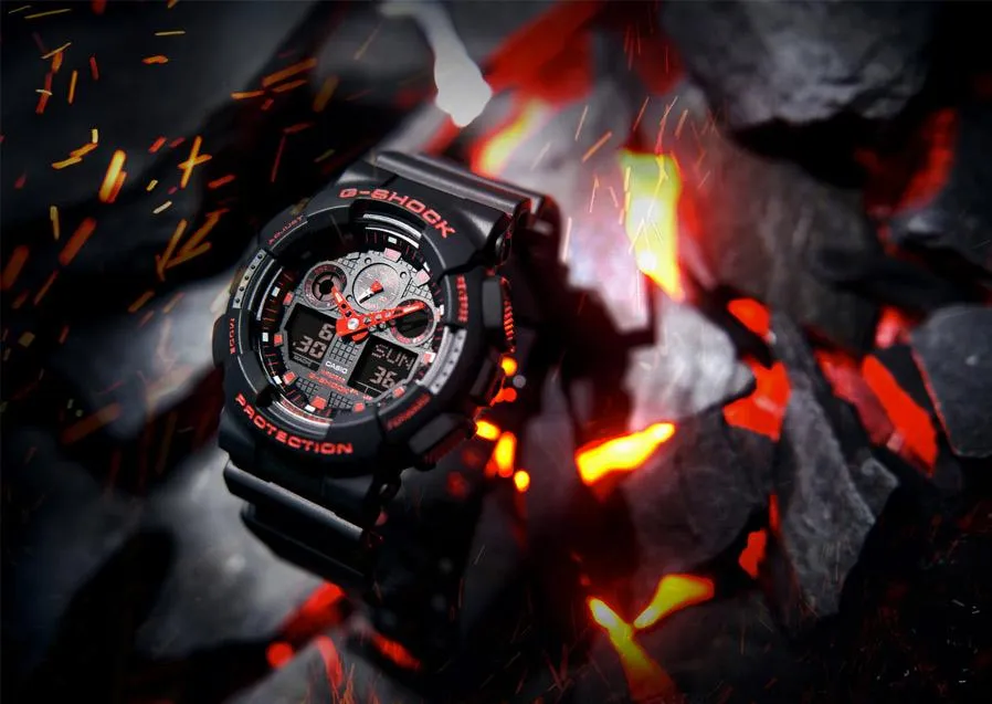 Наручные часы  Casio  G-Shock Casio GA-100BNR-1A (фото 2)