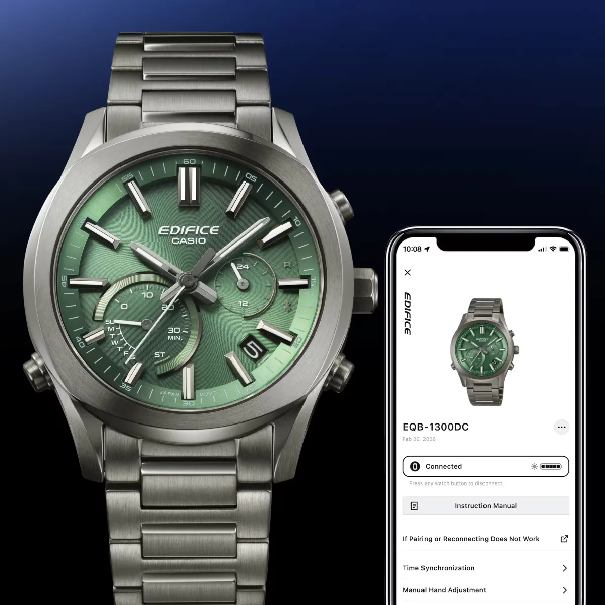 Наручные часы  Casio  Edifice Casio EQB-1300DC-3A (фото 6)