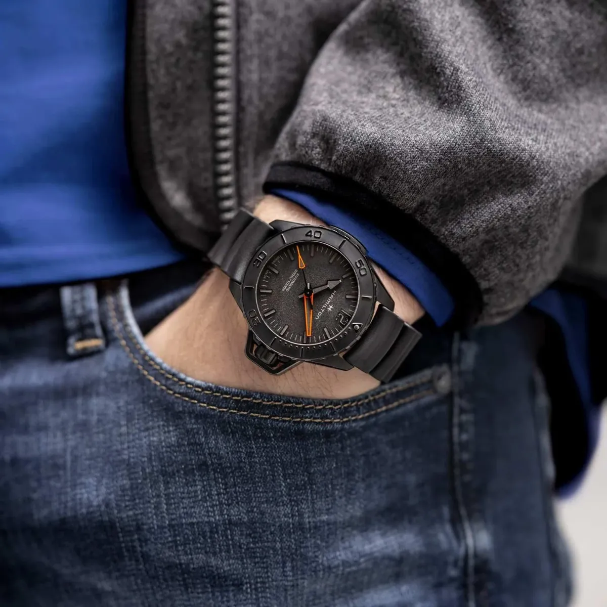 Наручные часы  Hamilton  Khaki Navy Hamilton H77845330 (фото 2)