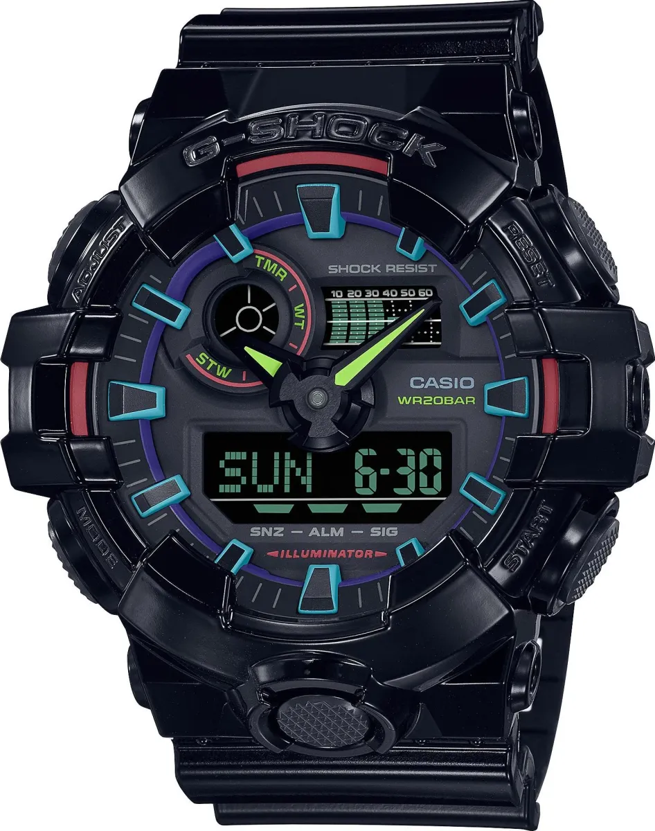 Наручные часы  Casio  G-Shock Casio GA-700RGB-1A (фото 1)