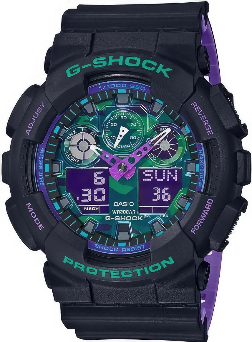 Наручные часы  Casio  G-Shock Casio GA-100BL-1A (фото 1)