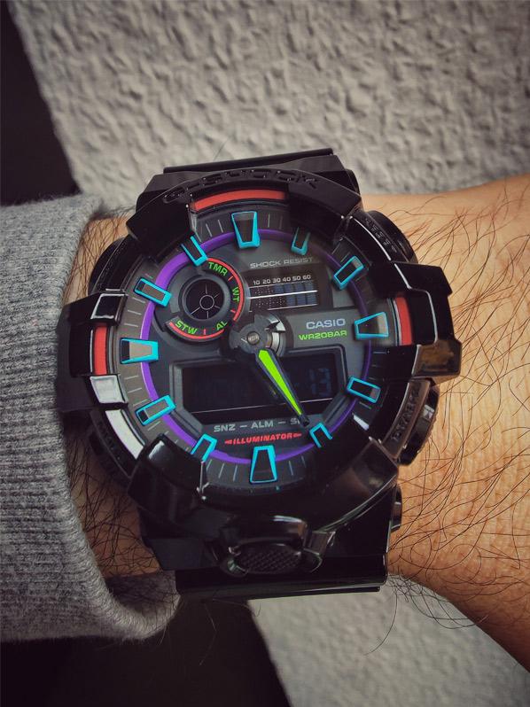 Наручные часы  Casio  G-Shock Casio GA-700RGB-1A (фото 13)