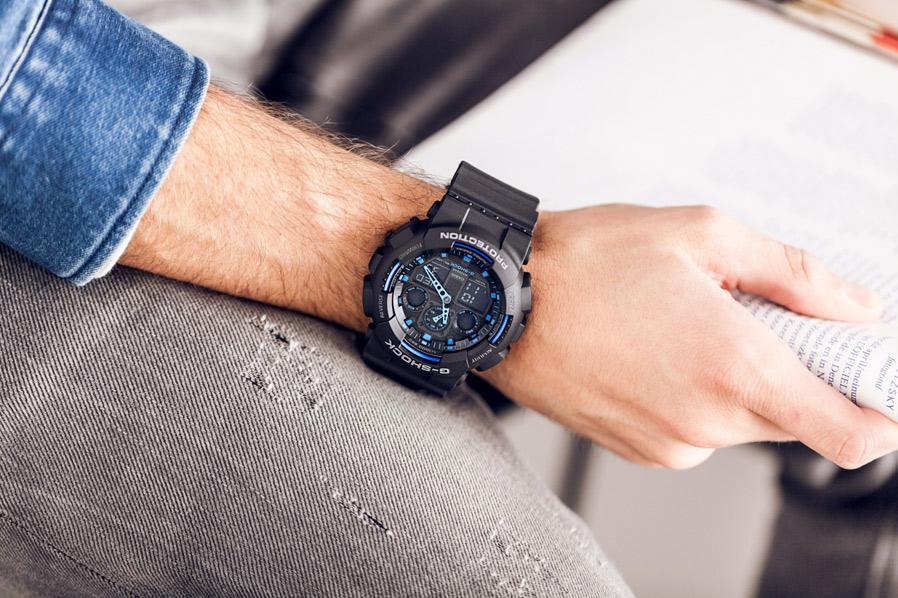 Наручные часы  Casio  G-Shock Casio GA-100-1A2 (фото 10)