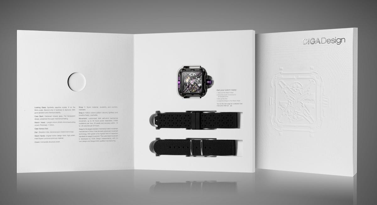 Наручные часы  CIGA Design  Series X Gorilla CIGA Design X011-BLPL-W25BK (фото 9)