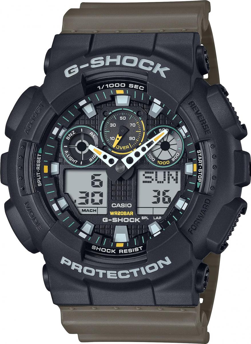 Наручные часы  Casio  G-Shock Casio GA-100TU-1A3 (фото 1)