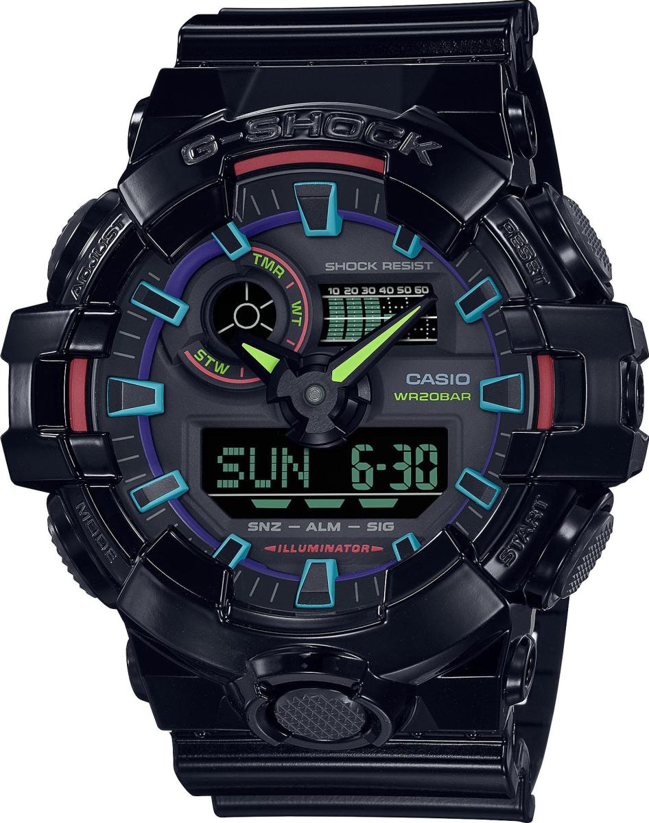 Наручные часы  Casio  G-Shock Casio GA-700RGB-1A (фото 1)
