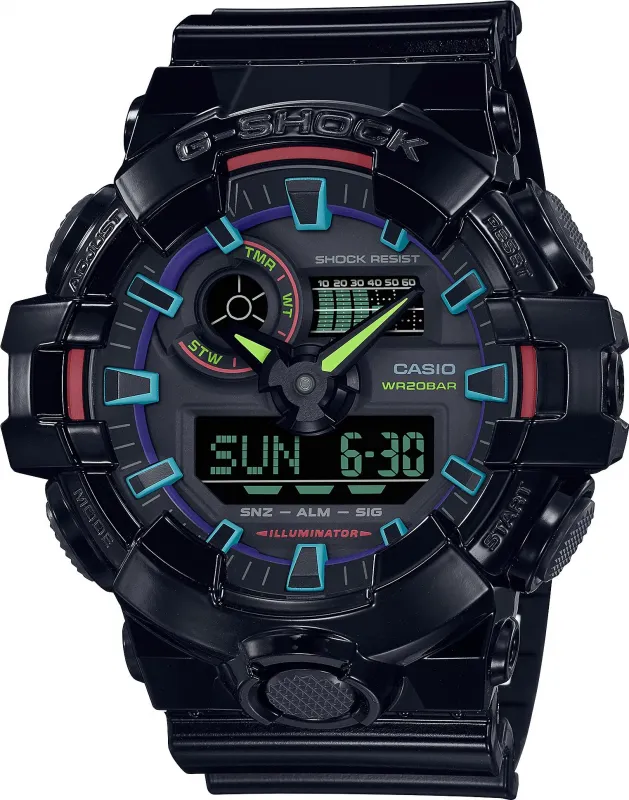 Наручные часы  Casio  G-Shock Casio GA-700RGB-1A (фото 1)