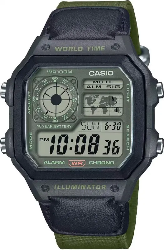 Наручные часы  Casio  Collection Casio AE-1200WHUB-3A (фото 1)